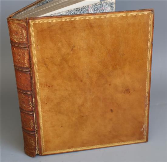 Twiss, Richard - Travels through Portugal and Spain, 4to, contemporary calf, with folding maps and 6 plates,